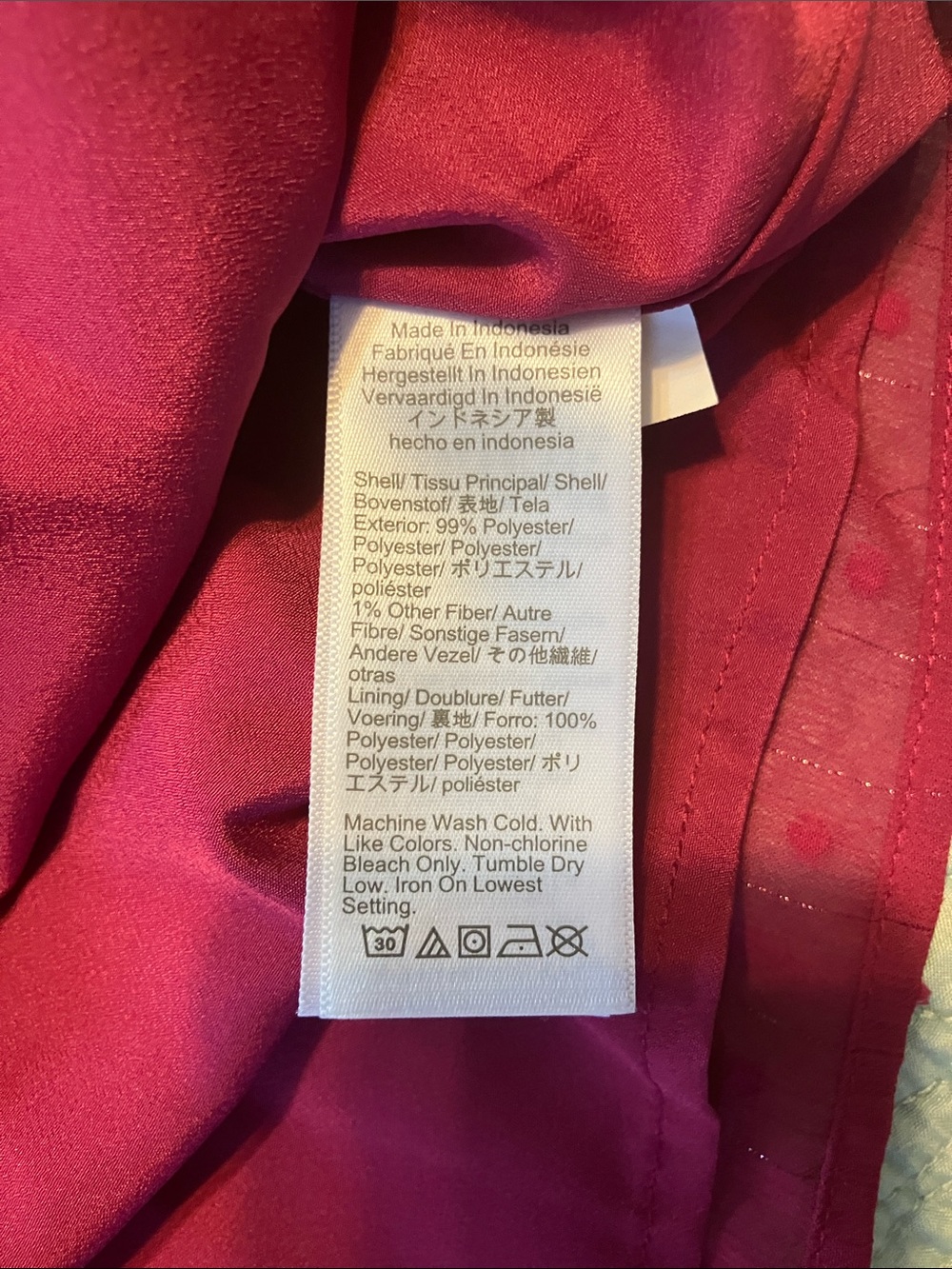 J. Crew Factory Raspberry Ruffle V-Neck Blouse - Picture 5 of 5